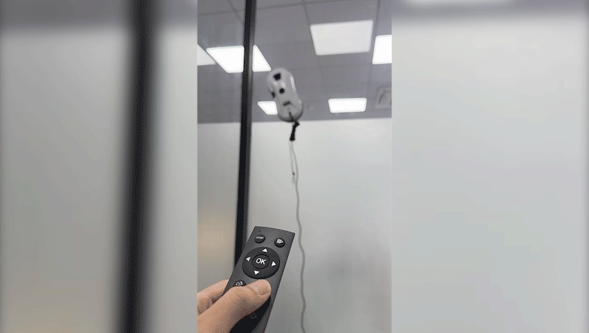 Whirlclean GeckoTwist in action on the window